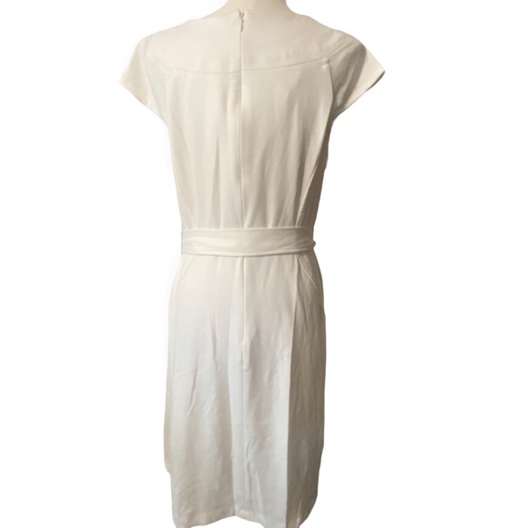 Sharagano‎ ivory sleeveless dress tie belt NWT 14W - Picture 11 of 11